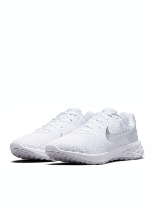 Nike Revolution 6 Γυναικεία Αθλητικά Παπούτσια Running Λευκά