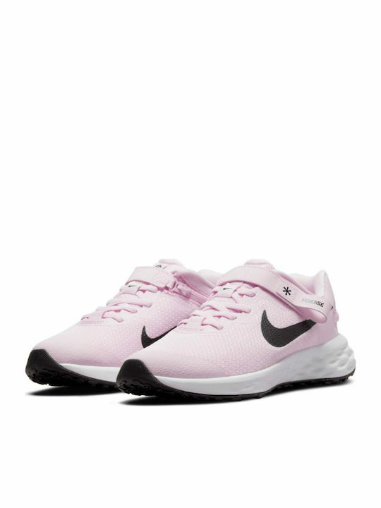 Revolution Revolution 6 FlyEase Kids Sports Shoes Running with Hoop & Loop Closure Pink Foam / Black