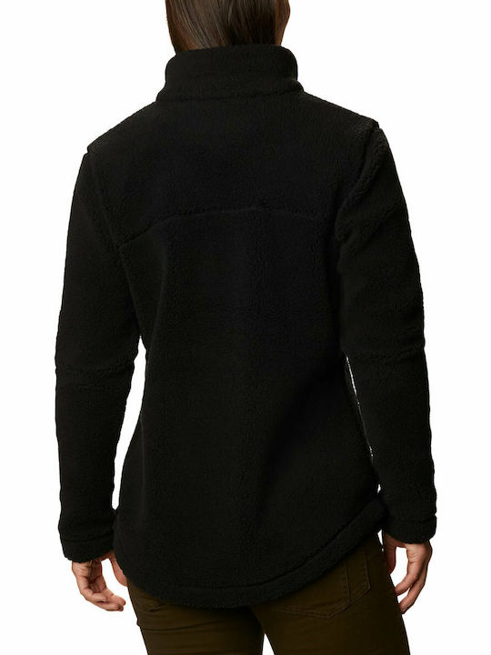 Columbia Fleece - Polar Jachetă de damă cu Fermoar în Negru Culoare