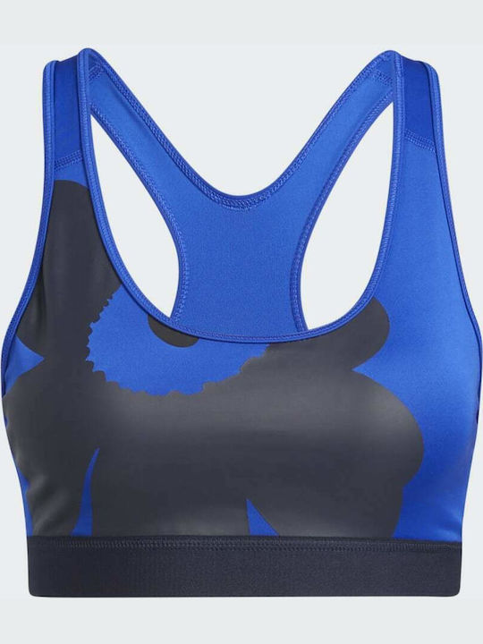 Marimekko Believe This Женско Спортно Сутиен Bold Blue/Legend Ink с Лека подложка