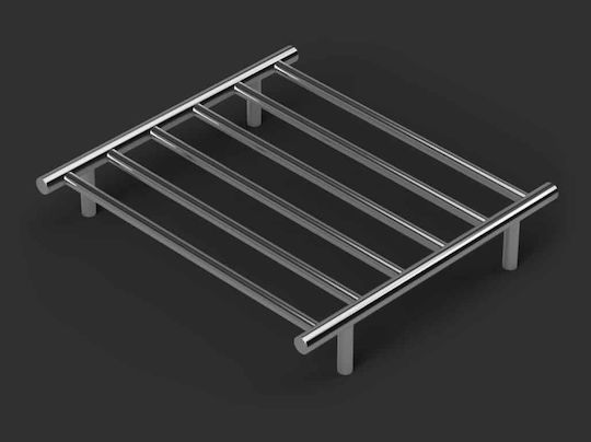 Warmup 8 Bar Ladder - Round Polished Ηλεκτρική Πετσετοκρεμάστρα 100W 80x53cm Ασημί