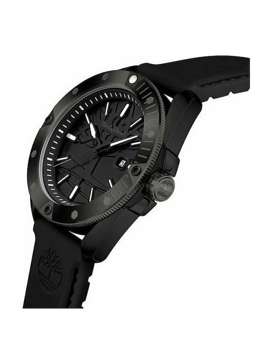 Timberland Carrigan Watch Battery with Black Rubber Strap