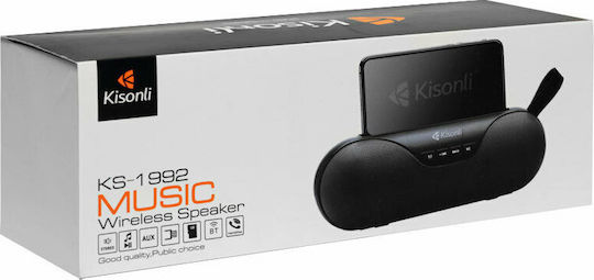 Kisonli KS-1992 Ηχείο Bluetooth 5W με Ραδιόφωνο Μαύρο