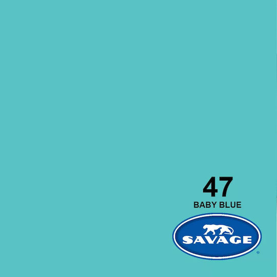 Savage 47-1253 Φωτογραφικό Φόντο Χάρτινο 135x1100εκ. Baby Blue