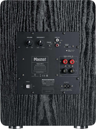 Magnat Alpha RS-8 14242250 Active Subwoofer with Speaker 8" 80W Black with Water