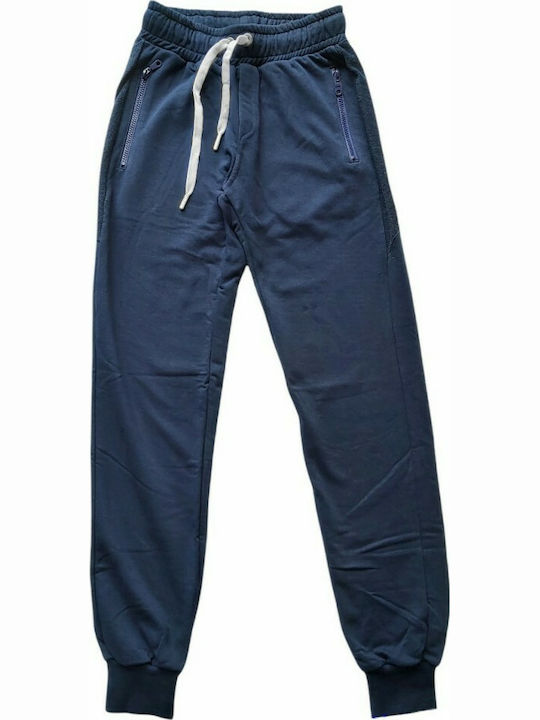 Paco & Co Men's Sweatpants with Rubber Navy Blue