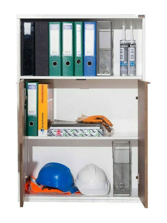 Kabinett Büro Καρυδί / Λευκό 76x34x111cm