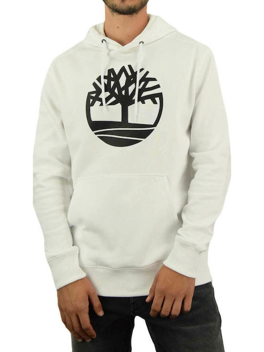 Sweatshirt with Hood White