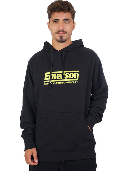 212.EM20.05 Sweatshirt mit Kapuze Schwarz