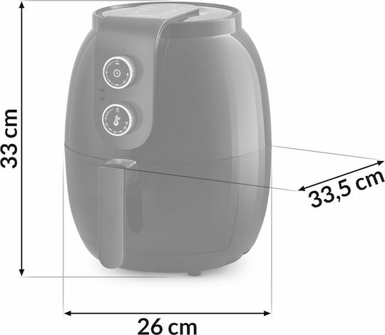 Berdsen Air Fryer 3.6lt Black 365000