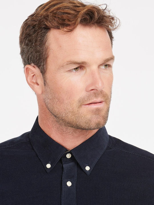 Ramsey Long-sleeved Corduroy Shirt Dark Blue