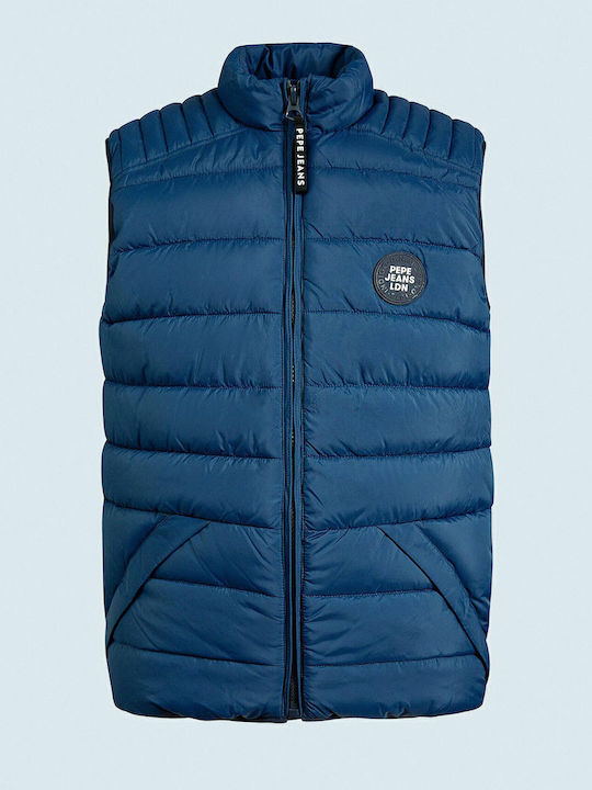 Heinrich Sleeveless Jacket Puffer Blue
