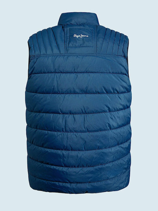 Heinrich Sleeveless Jacket Puffer Blue