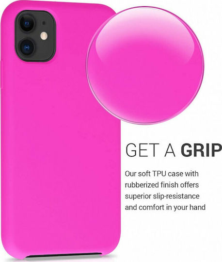 KWmobile Rubber Back Cover Silicone Fuchsia (iPhone 11)