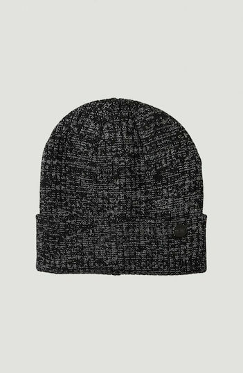 Beanie Ανδρικός Σκούφος με Rib Πλέξη σε Μαύρο χρώμα