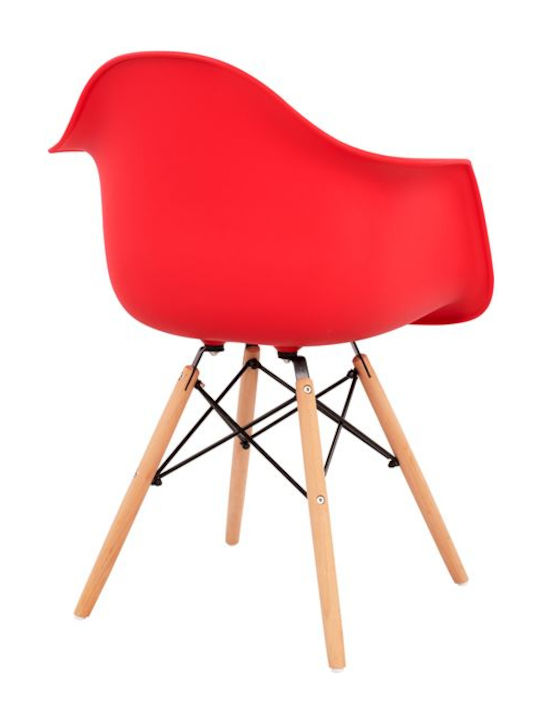 Mirto Stühle Speisesaal Red 2Stück 64x60x81cm