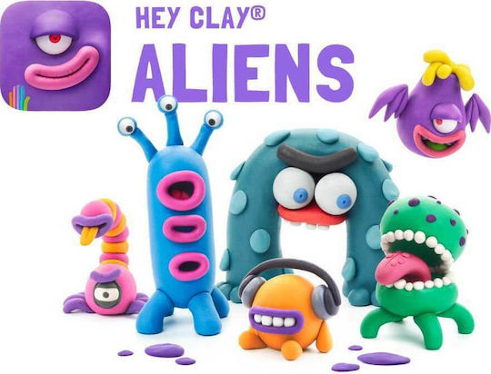 Hey Clay Claymates Извънземни Детски Глина Многоцветенς S001