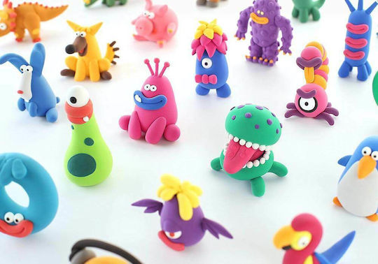 Hey Clay Claymates Terațaki Argilă Modelatoare Copii Module Multicolore