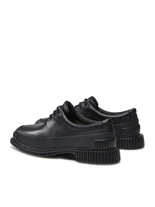 Pix Leder Damen Derby in Schwarz Farbe