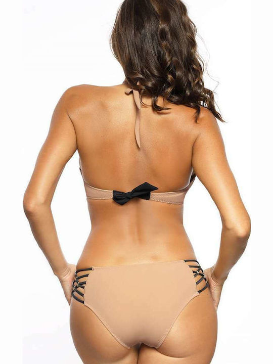 Marko Bikini Set Strapless Top & Slip Bottom M-557 Beige 141194