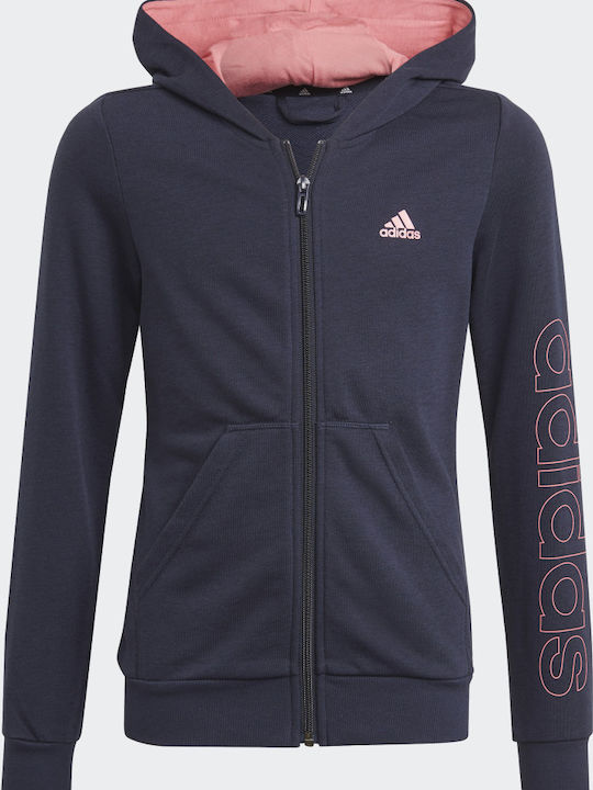Bluze și Hanorace Pentru Copii Cardigan Cu Glugă și Buzunare Albastre Essentials