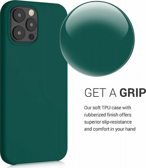 KWmobile Rubber Back Cover Σιλικόνης Πράσινο (iPhone 12 Pro Max)