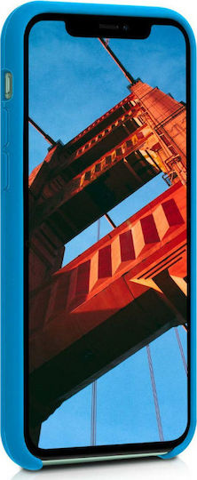 KWmobile Rubber Back Cover Silicone Blue Temptation (iPhone 11) 49724.157