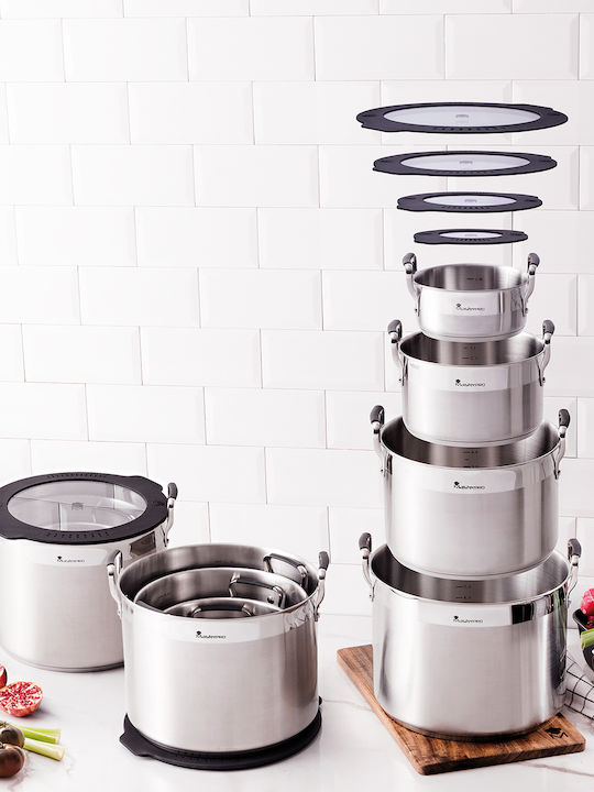 MasterPro Smart Deep Stainless Steel Pot 3.6lt / 20cm