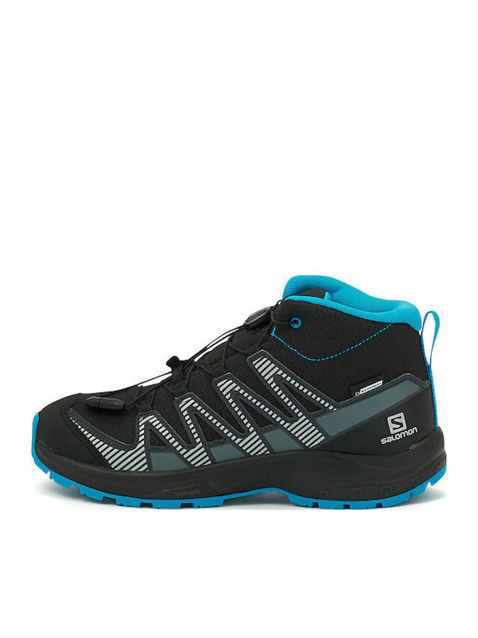 Xa Pro V8 Waterproof Kids Sports Shoes Running with Laces Black