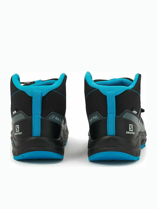 Xa Pro V8 Waterproof Kids Sports Shoes Running with Laces Black