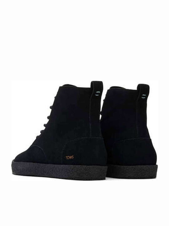 Toms Teton Δερμάτινα Μαύρα Ανδρικά 