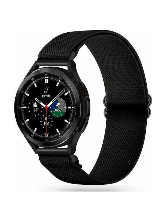Tech-Protect Mellow Λουράκι Υφασμάτινο Μαύρο (Galaxy Watch4/5/6/7/FE/4 Classic/6 Classic/5 Pro)