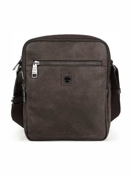 Mochila Ανδρική Τσάντα Ώμου / Χιαστί Καφέ