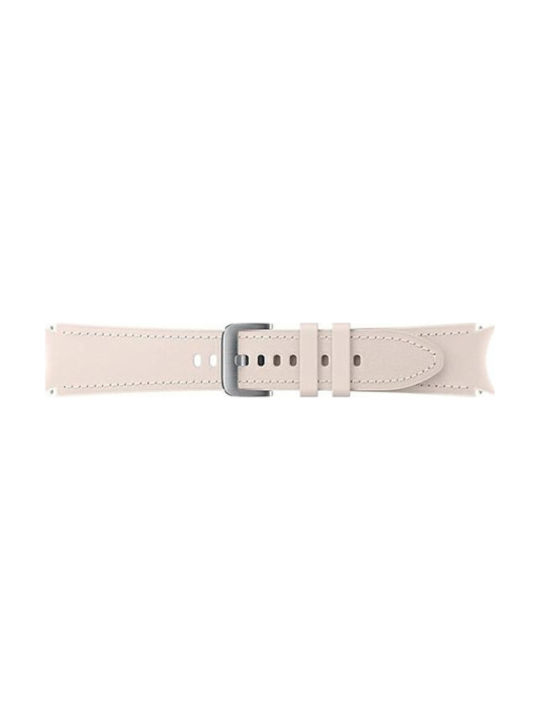 Samsung Λουράκι Δερμάτινο Ροζ (Galaxy Watch4/5/6/7/FE/4 Classic/6 Classic/5 Pro)