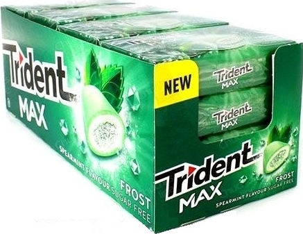 Trident Τσίχλες White με Γεύση Δυόσμο Χωρίς Ζάχαρη 16τμχ 24.5gr