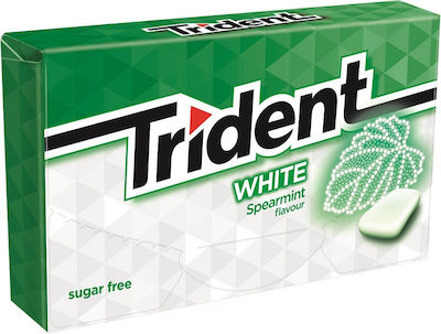 Trident Chewing gum White with Δυόσμο Flavour Sugar Free 16pcs 24.5gr