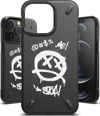 Ringke Onyx Design Back Cover Σιλικόνης Ανθεκτική Graffiti Μαύρο (iPhone 13 Pro Max)