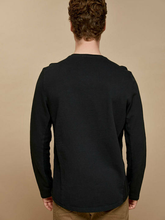 Edward Jeans Men's Long Sleeve Blouse Black