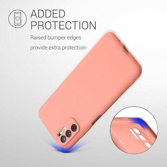 KWmobile Matte Back Cover Σιλικόνης Κοραλί (Redmi Note 10 5G / Poco M3 Pro)