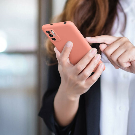 KWmobile Matte Back Cover Σιλικόνης Κοραλί (Redmi Note 10 5G / Poco M3 Pro)