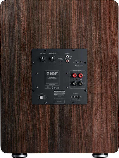 Magnat Alpha RS 12 14242262 Aktiv Subwoofer mit Lautsprecher 12" 120W Braun