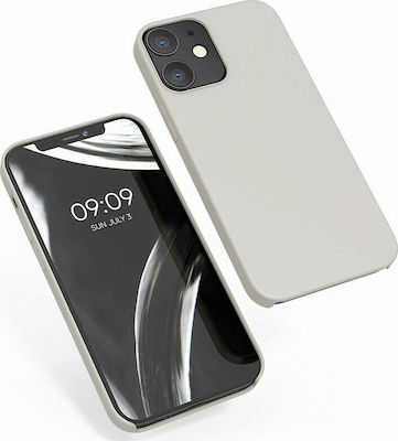 KWmobile Rubber Back Cover Σιλικόνης Matte Beige (iPhone 12 / 12 Pro)