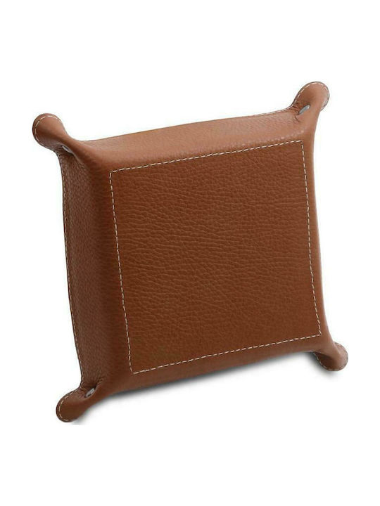 Tuscany Leather Aschenbecher Zigarette Leder Kognak