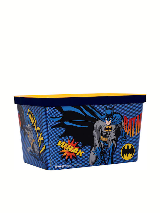 TnS Kids Plastic Toy Storage Box Batman Blue 45x30x24cm