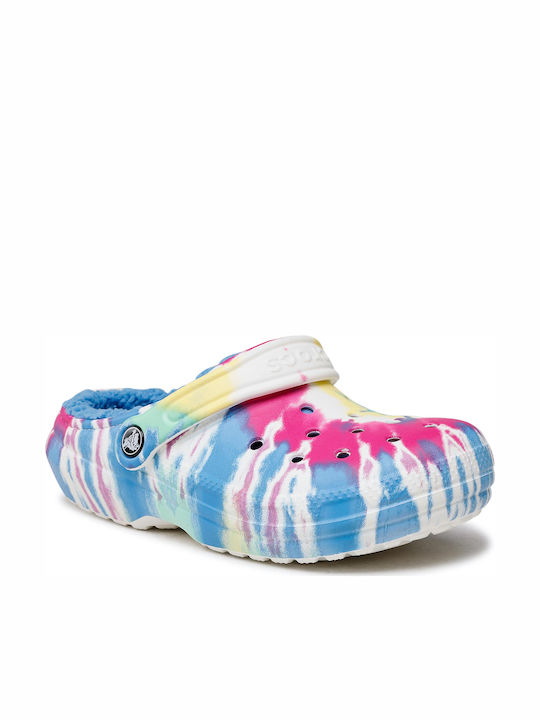 Crocs Classic Lined Tie Dye Clog 206341 Γυναικεία Σαμπό