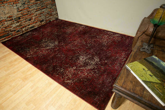 Ezzo Prestige 8032HH Χαλί Στρογγυλό Burgundy Φ160cm