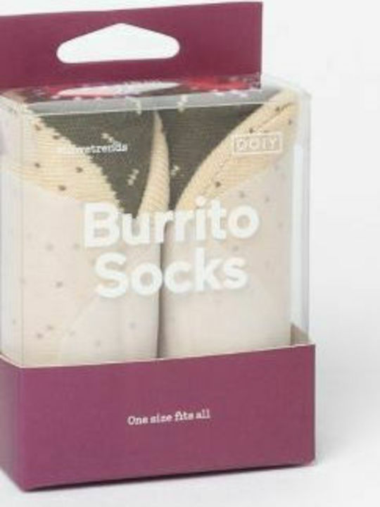 DOIY Burrito Șosete cu Model Bej 1Pachet
