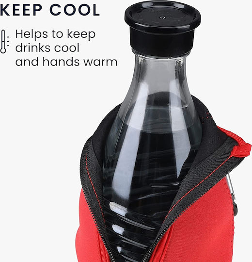 KWmobile Bottle Coolers Sleeves Carcasă Izotermică pentru Sticlă 0.5lt pentru sticle de bere / băuturi răcoritoare - 330 ml 2 bucăți în culoarea Roșu