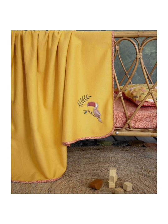 Nima Blanket Nursery Swaddling Blankets Leobaby Cotton Yellow 80x110cm