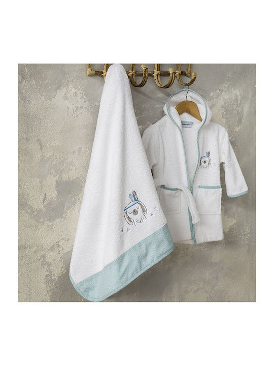 Nima Set de prosoape pentru copii 2pcs Little Indian Turcoaz